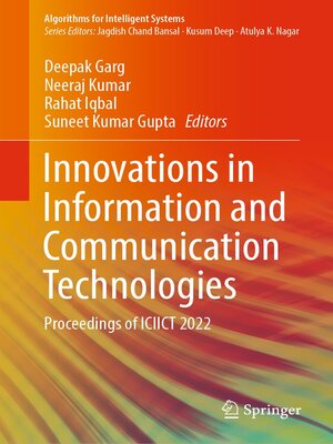 cover image of Innovations in Information and Communication Technologies